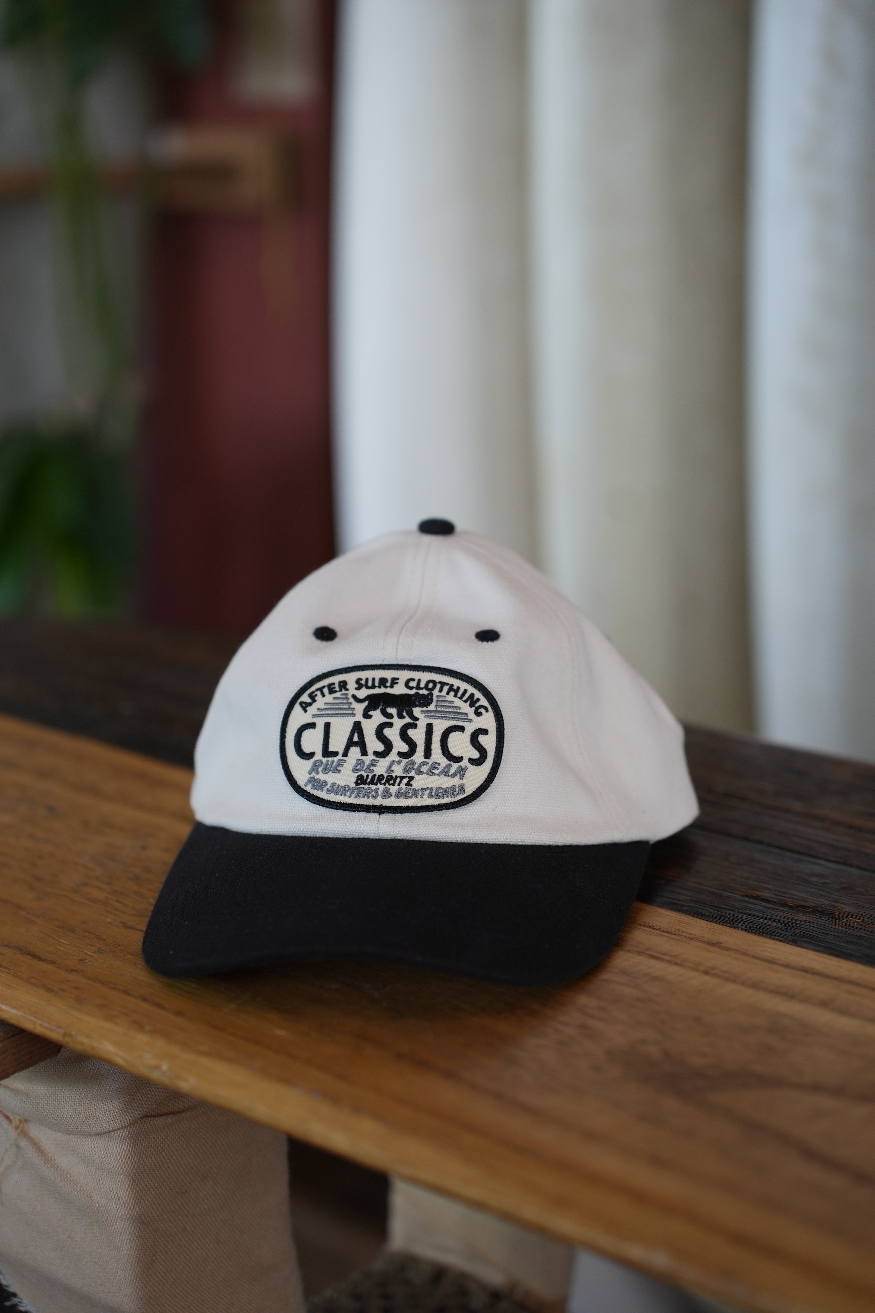 Baseball Cap Classics Off White & Black・Rue de l'Océan