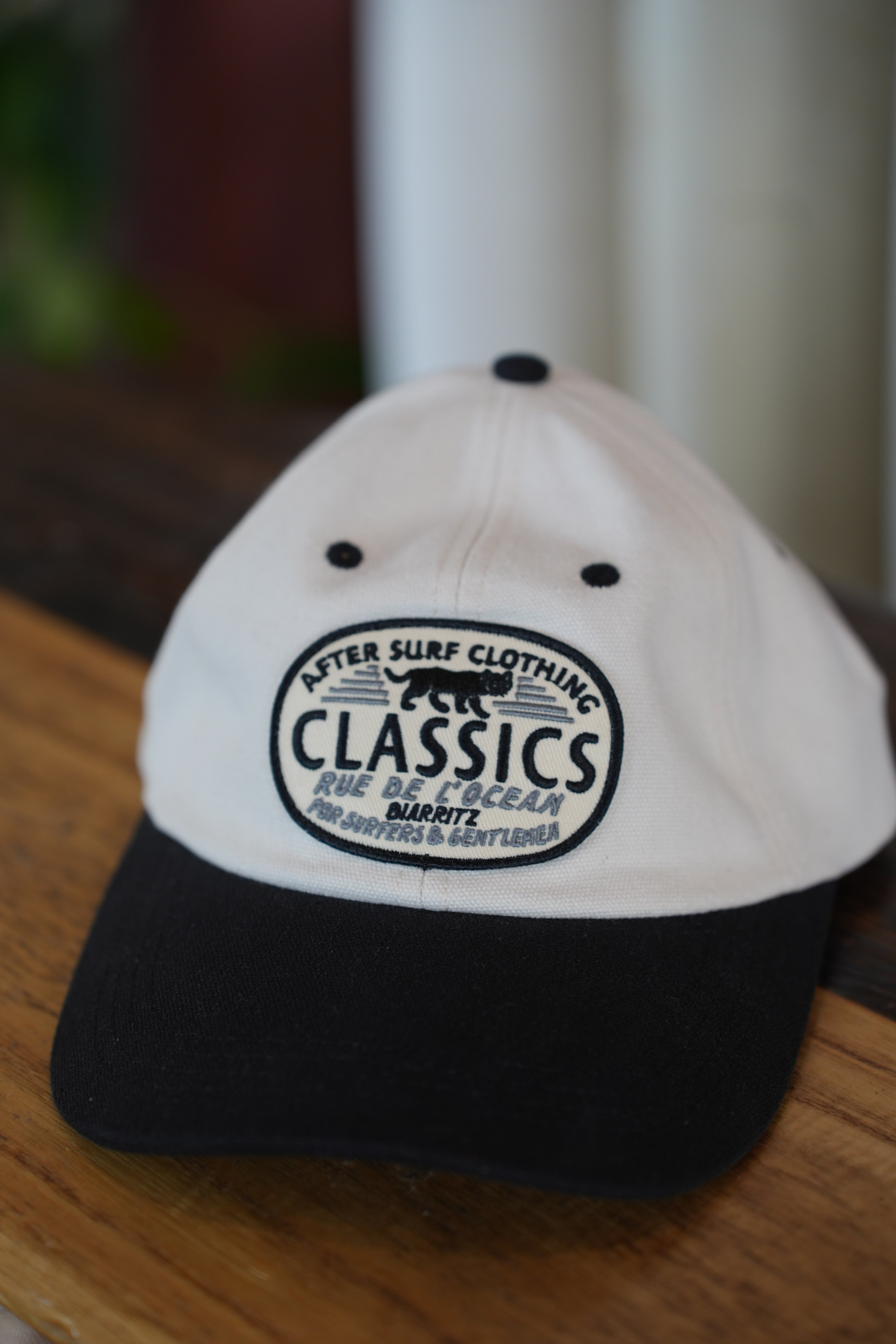 Baseball Cap Classics Off White & Black・Rue de l'Océan