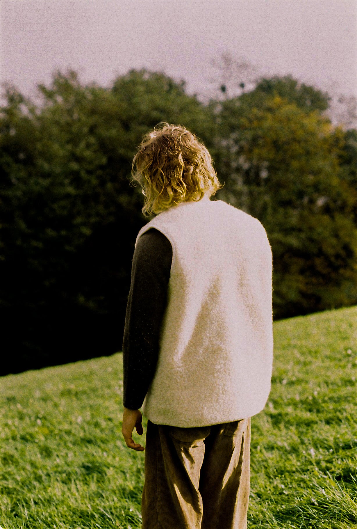 Sheepskin wool cream jacket