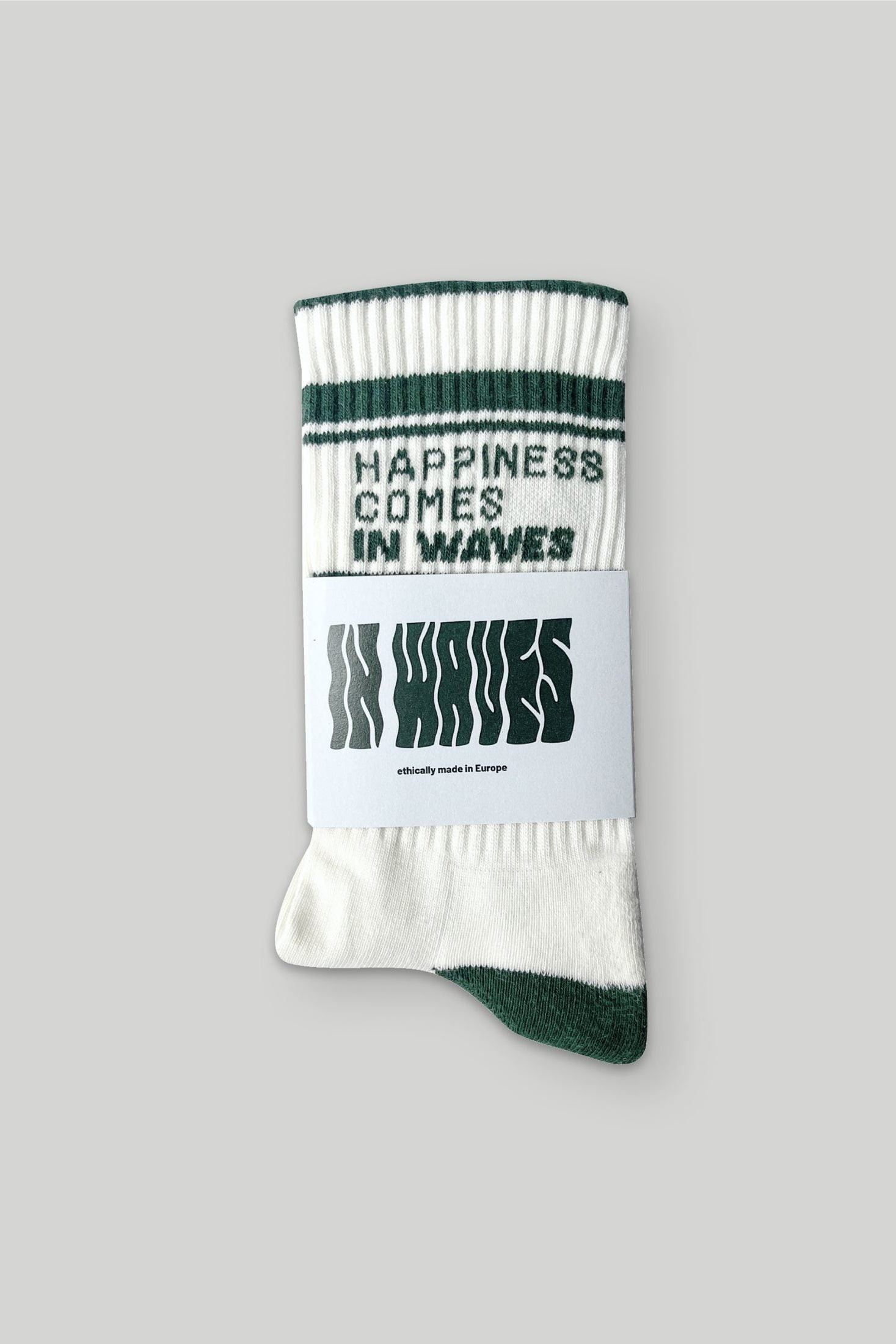 Happiness Green • In Waves Socks